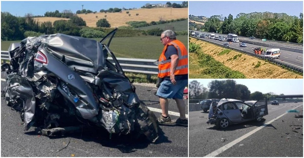 VIDEO Șofer român de camion a ucis o bătrână aflată pe banda de urgență cu mașina stricată