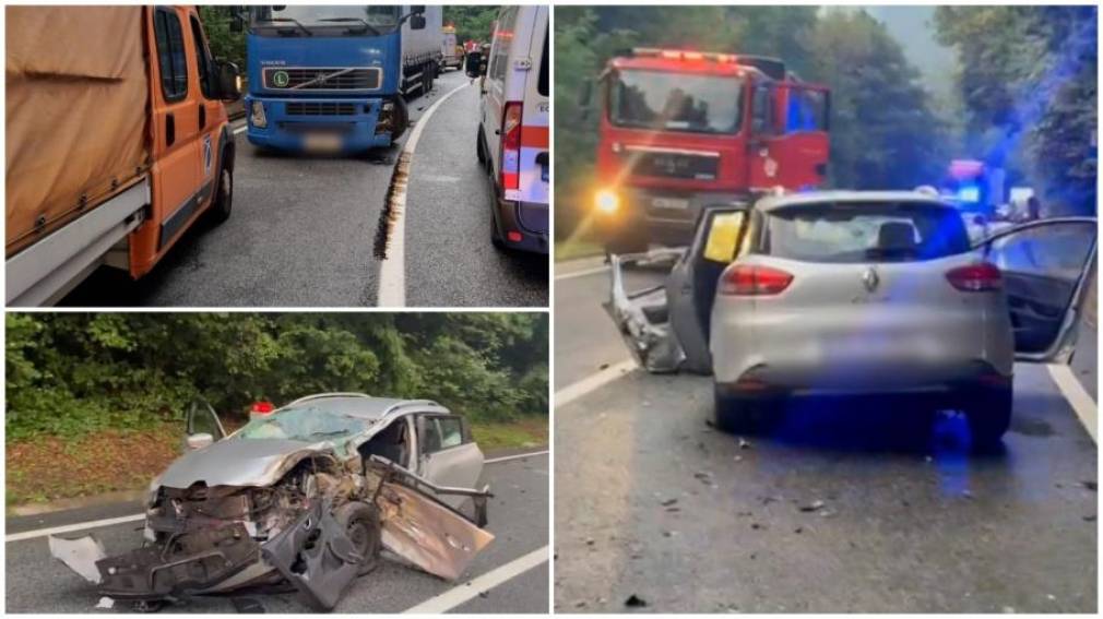 Un tânăr de 22 de ani a pierdut controlul mașinii și a intrat într-un camion