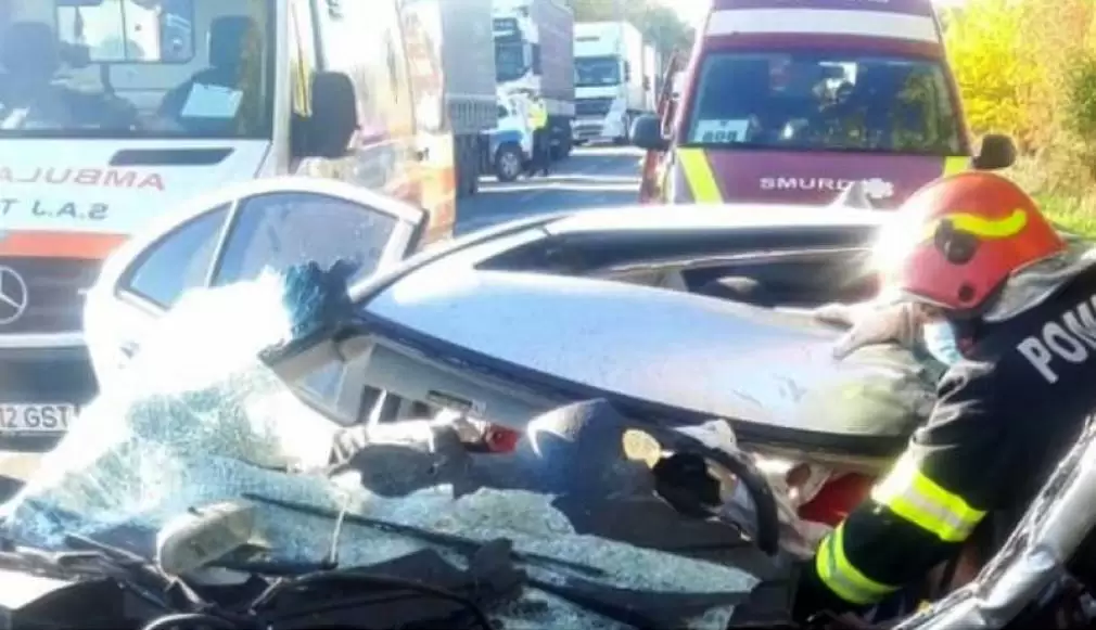 Lugoj. 4 camioane și un autoturism, implicate într-un carambol