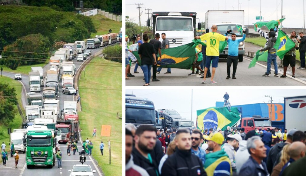 VIDEO. Brazilia. Șoferii de camion au blocat șoselele, nemulțumiți de rezultatul alegerilor