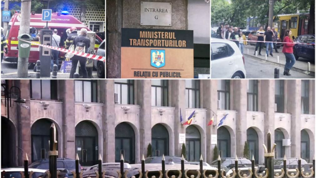 VIDEO Cinci răniți după ce un lift a căzut în gol la Ministerul Transporturilor