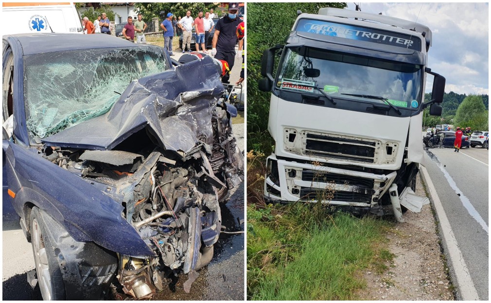 Încă un accident mortal în Vâlcea, între două mașini și un camion