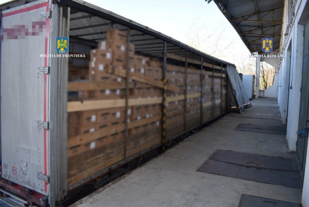1.500.000 țigări ascusne într-un camion care ducea săpun în Ucraina