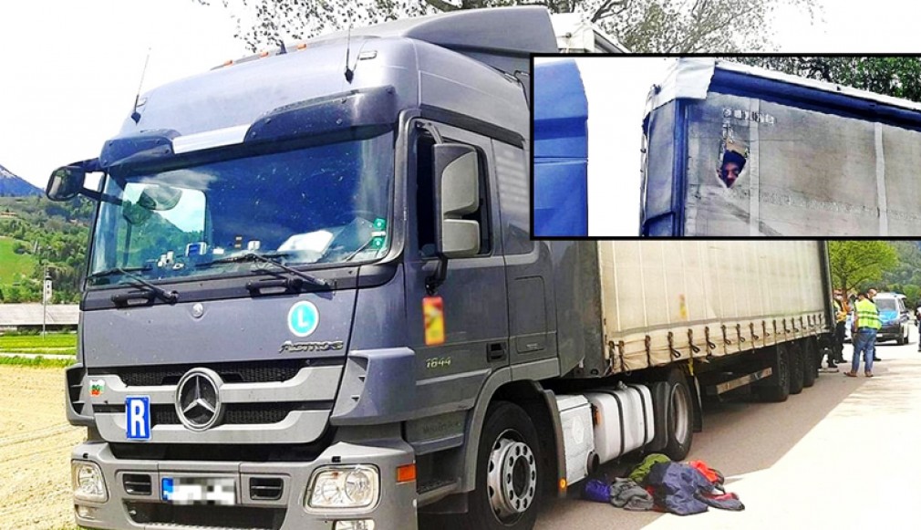 Germania. Migrantul, urcat pe camion i-a bătut în cabină șoferului profesionist român
