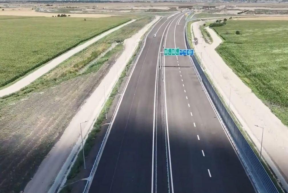 VIDEO Cum arată viaductul de 1.400 metri de pe Autostrada Moldovei?