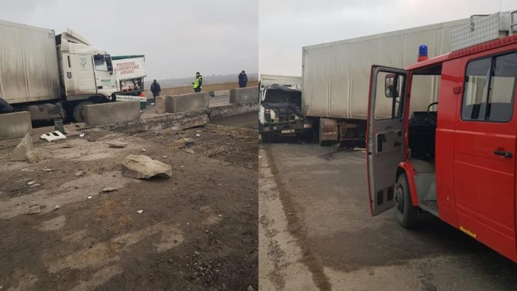 Accident grav cu implicarea a două camioane la Călărași