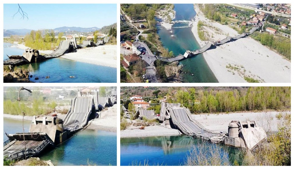 VIDEO: Un pod imens s-a prăbușit în Italia
