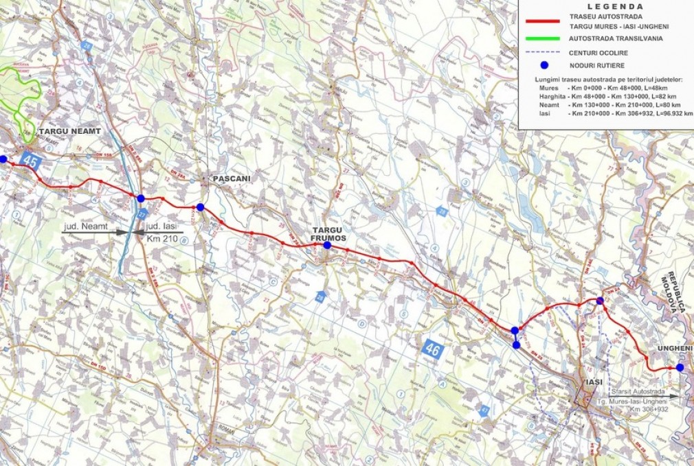 S-a semnat contractul de proiectare pentru Autostrada A8 Târgu Neamţ-Iaşi