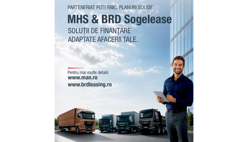 MHS Truck &amp; Bus și BRD Sogelease au încheiat un parteneriat pentru soluții de finanțare dedicate transportatorilor