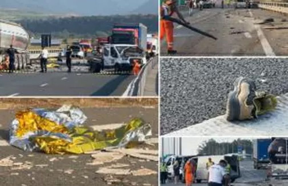 Muncitorii spulberați de o cisternă pe autostrada A1. Ce spun martorii