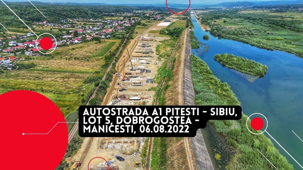 Cum se lucrează pe Autostrada Sibiu - Pitești. Care sunt cele mai „avansate” tronsoane