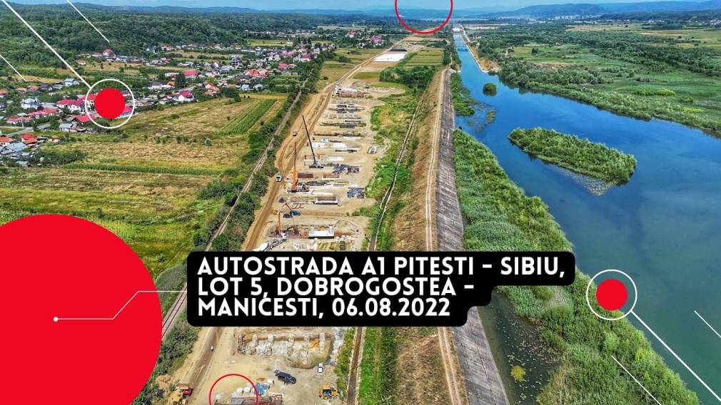 Cum se lucrează pe Autostrada Sibiu - Pitești. Care sunt cele mai „avansate” tronsoane