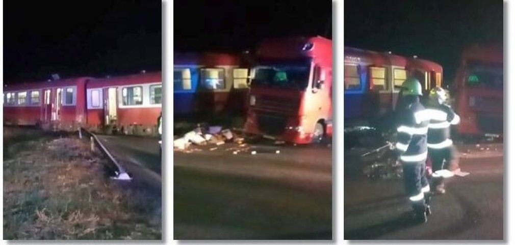 VIDEO Camion, izbit în plin de un tren la Timișoara