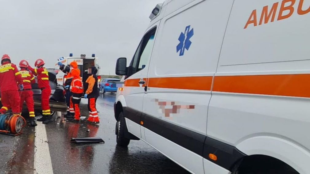 Carambol cu cinci mașini și un camion, pe Autostrada Autostrada 1