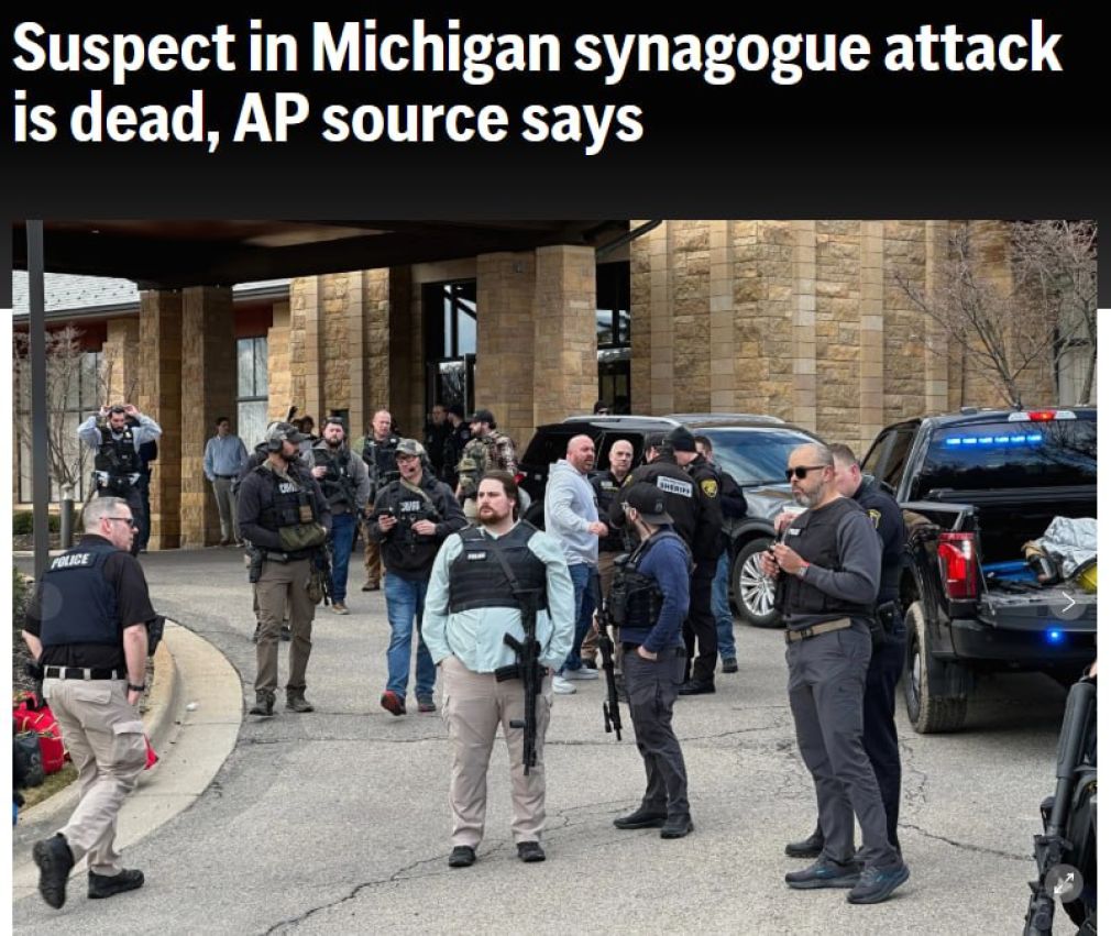 Șofer, ucis de agenții de securitate după ce a intrat cu un camion în Temple Israel