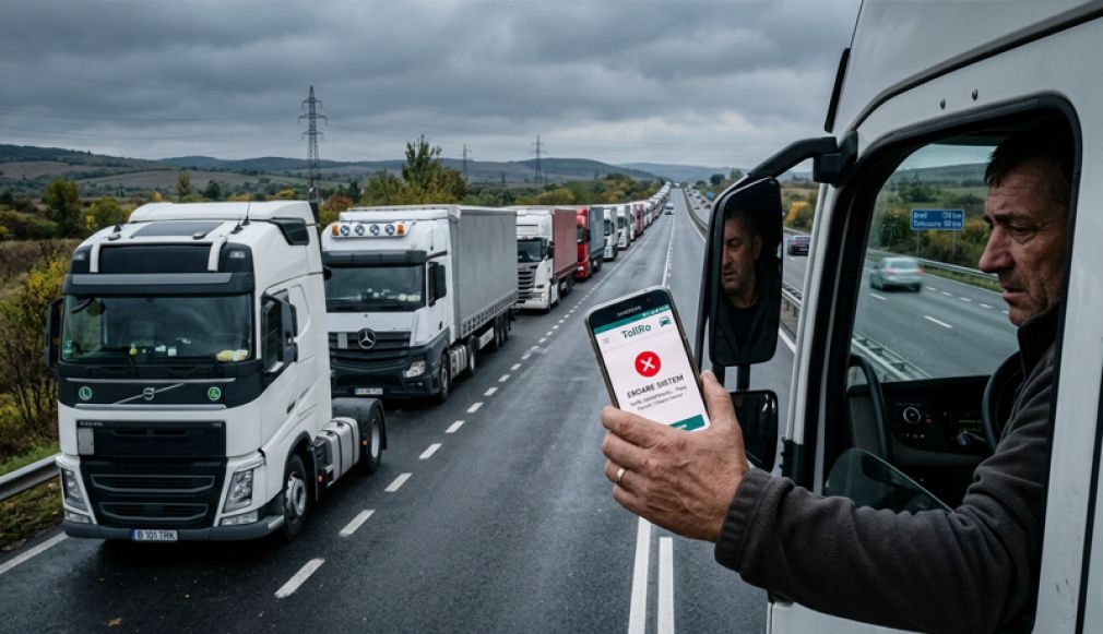 UNTRR: TollRo blochează transporturile rutiere și afectează funcționarea economiei României