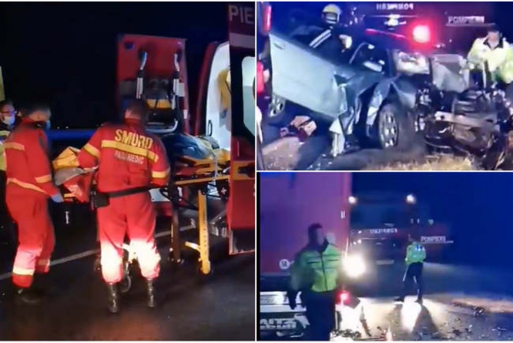 VIDEO Un șofer beat a pătruns pe contrasens și a izbit un camion