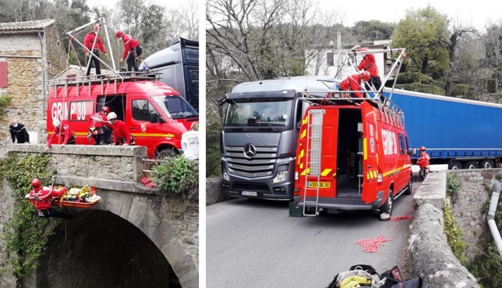 Franța. Șofer profesionist român, căzut 10 metri de pe un pod, când a coborât din cabină