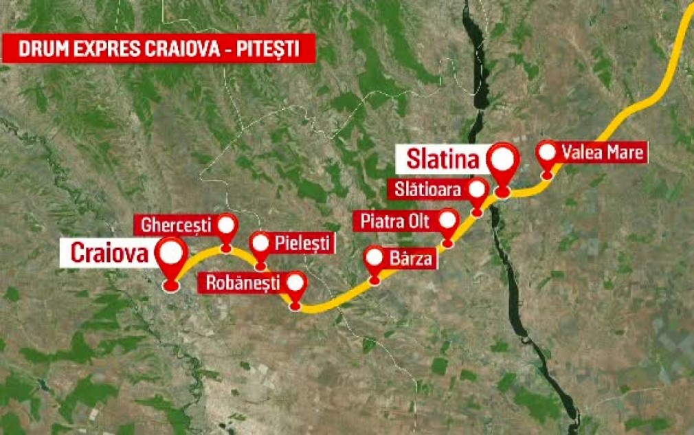Drum Expres Craiova - Pitești, din nou la licitație