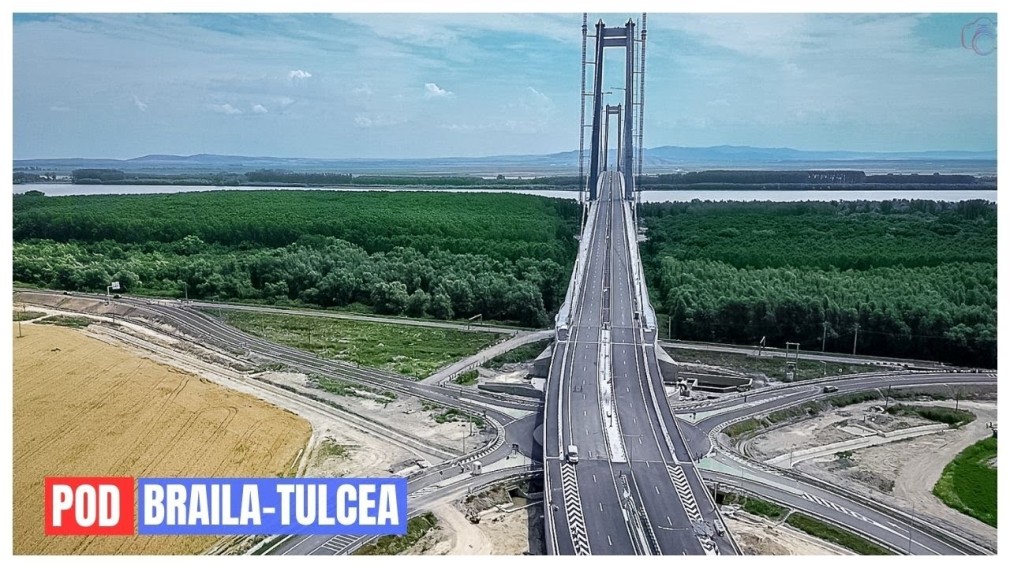 VIDEO Cum arată Podul de la Brăila cu 24 de ore înainte de inaugurare