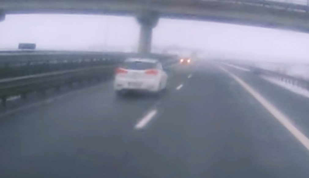 VIDEO. Cum să circuli pe contrasens pe autostrada A3 Gilău-Turda