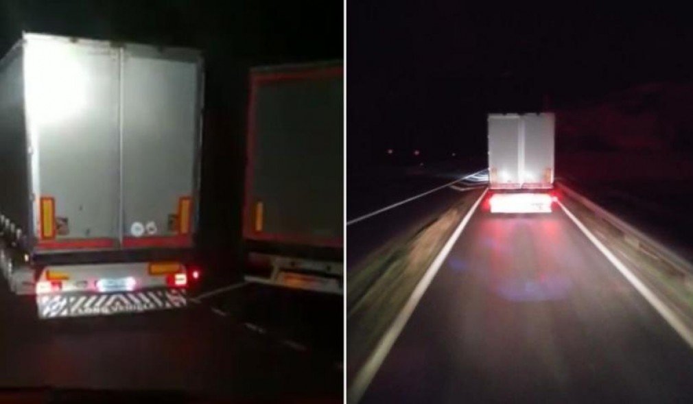 VIDEO  Şofer român de camion, abandonat de coleg într-o parcare în Franţa. Au fost prinşi la furat motorină