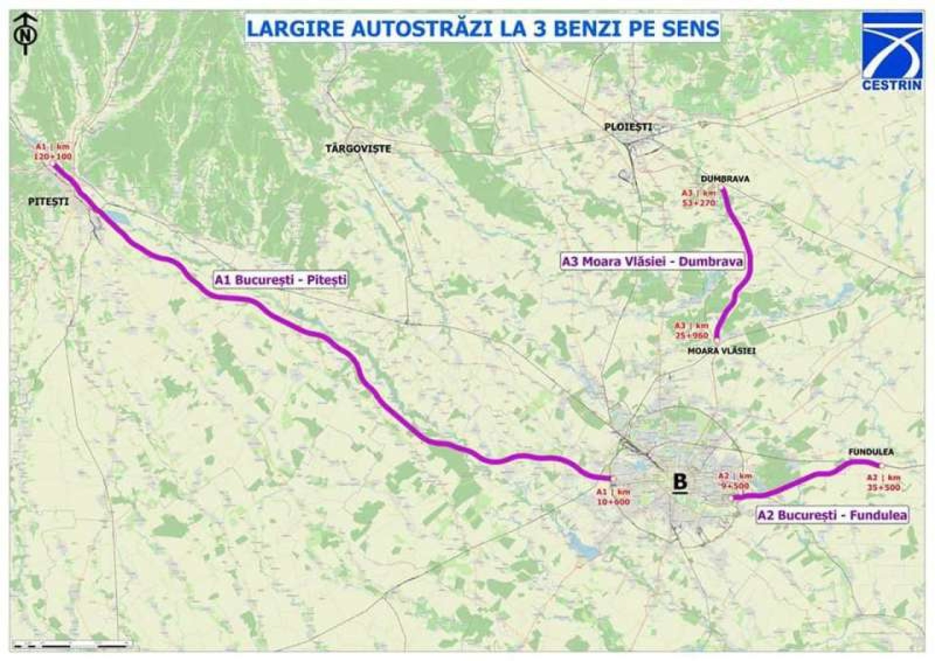 30 milioane de lei pentru extinderea a 3 autostrăzi din România