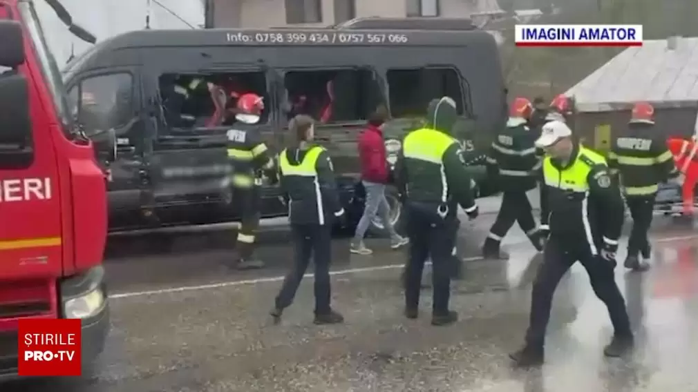 Șofer de camion a fugit de la locul accidentului. A rănit 4 persoane