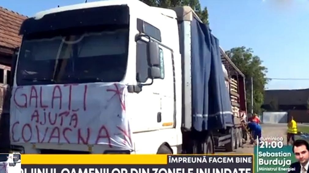 Un camion al solidarității a pornit spre Covasna