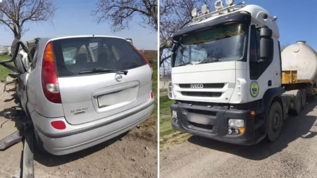 Un automobil a ieșit pe contrasens și a lovit un camion - Un mort