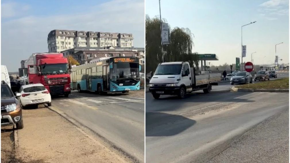 Un camion s-a defectat. În ce zonă traficul e infernal?