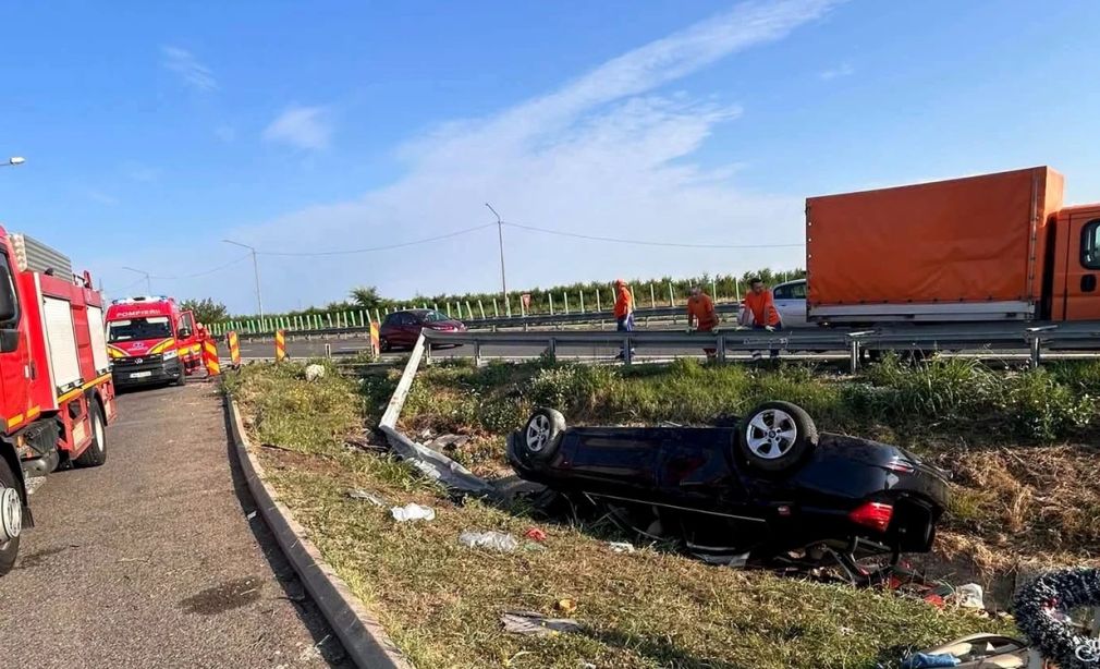 Accident pe Autostrada Soarelui: Cozi de trei kilometri spre litoral
