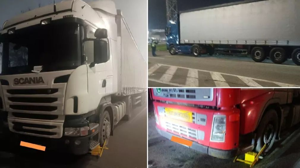 Camioane cu roți blocate de poliție la Ploiești. Surprizele vor continua