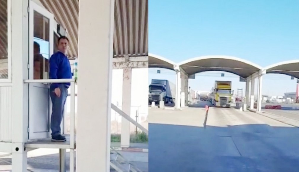 VIDEO. Angajații CNAIR de la Giurgiu au blocat circulația camioanelor ca să mănânce