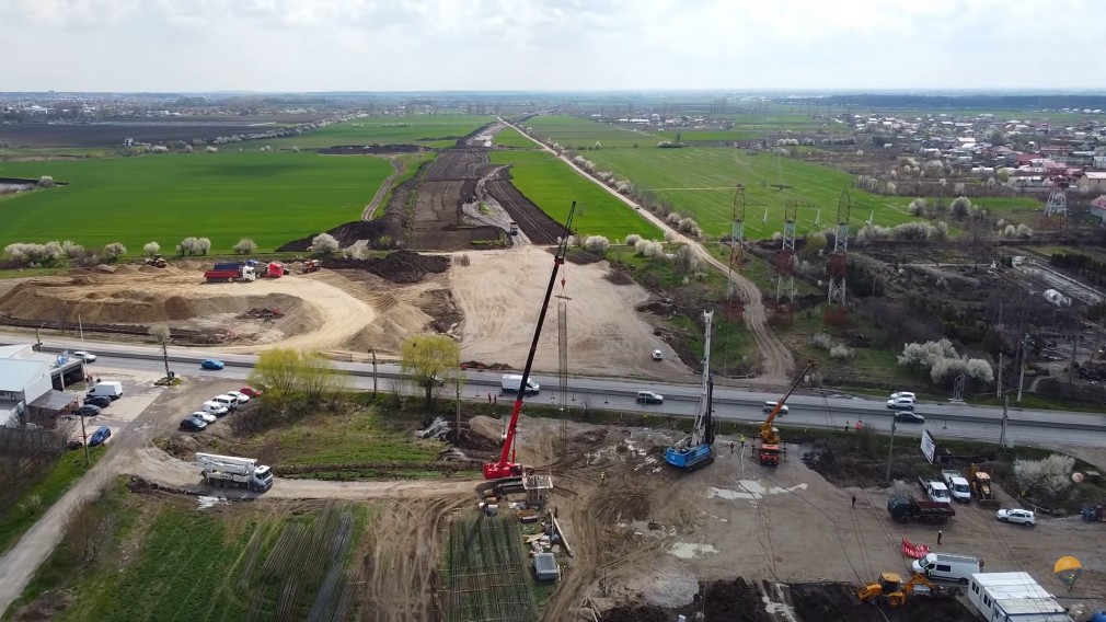 VIDEO Cum arată 17 km de pe Autostrada de Centură București ajunși la un stadiu de 10%