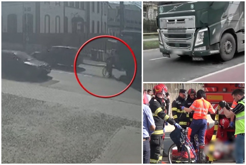 VIDEO. Un bătrân de 77 de ani a murit sub roțile unui camion, în Alba