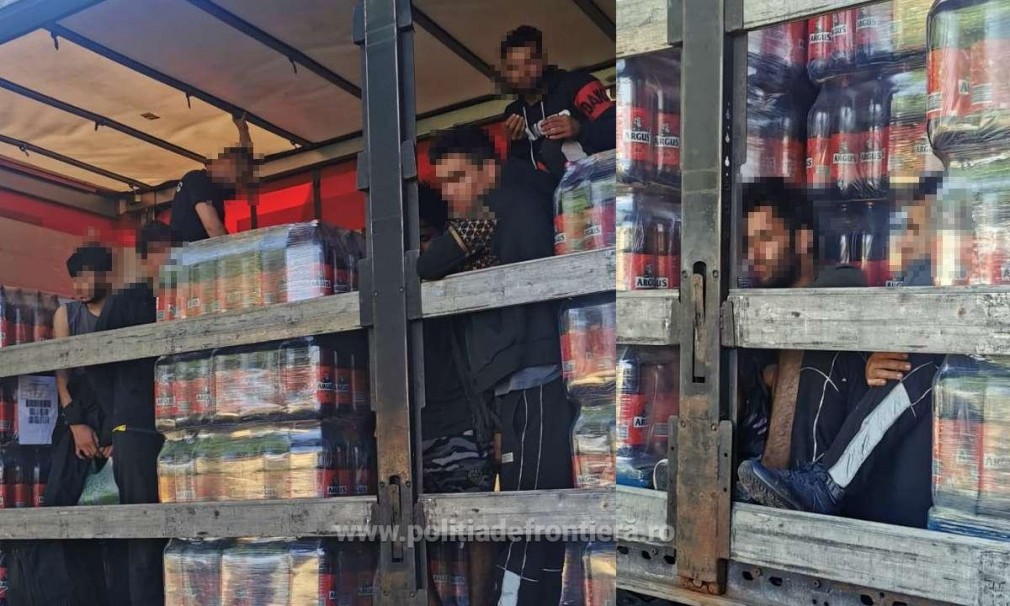 17 afgani și sirieni, ascunși într-un camion și o autoutilitară, depistați de polițiștii de frontieră