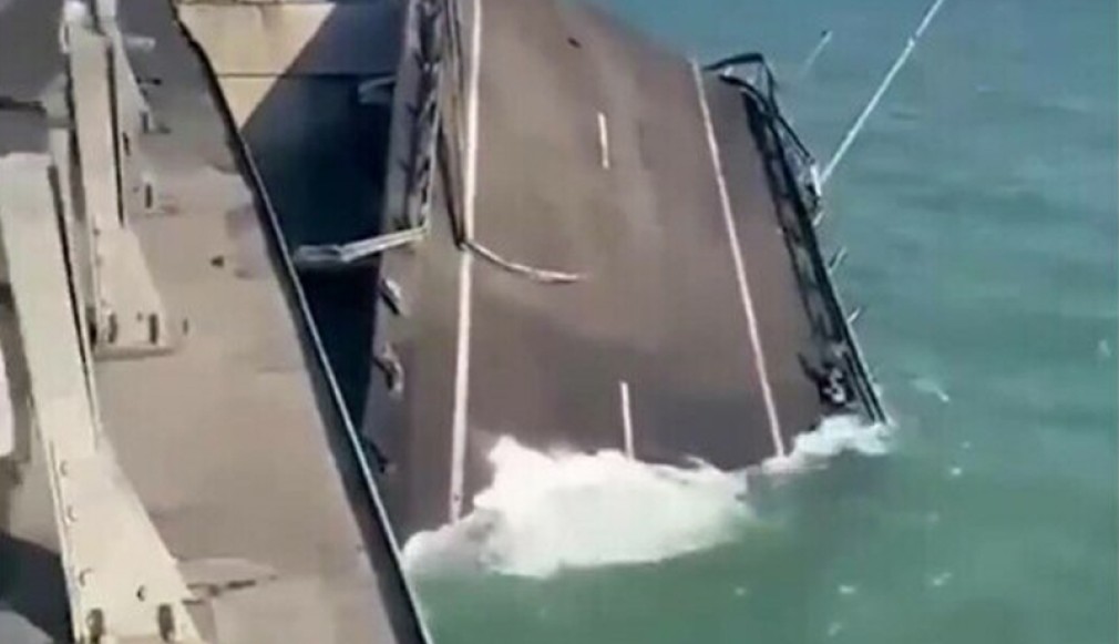 VIDEO. A fost camionul încărcat cu explozibil cauza exploziei care a avariat podul din Crimeea?