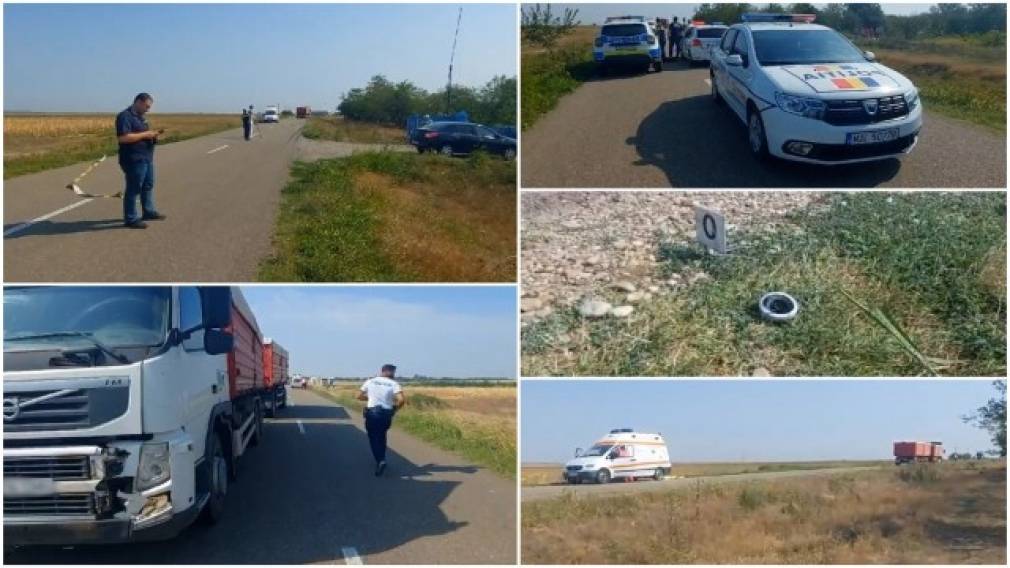 O fată de 18 ani a murit lovită de camion, pe un drum din Buzău