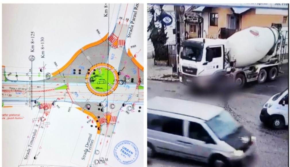 VIDEO. Femeie ucisă de o autobetonieră în Popești-Leordeni