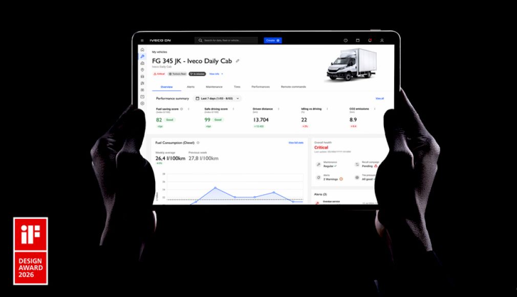 IVECO ON a câștigat prestigiosul premiu iF DESIGN AWARD 2026