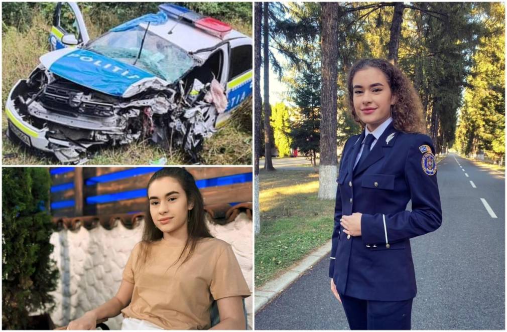 O polițistă a murit după ce mașina în care se afla a fost acroșată de camion