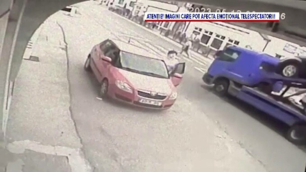 VIDEO. A apărut filmarea accidentului de camion cu o femeie ucisă de la Rucăr