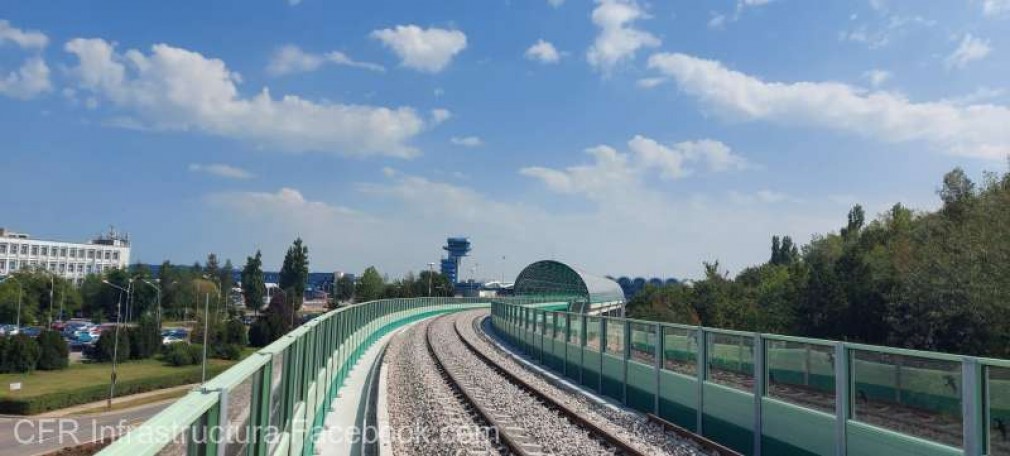 Linia de cale ferată care uneşte Gara de Nord şi Aeroportul Otopeni, aproape finalizată