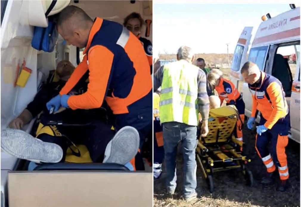 Șofer ieșit în afara carosabilului. A fost inconștient. Cine l-a salvat?