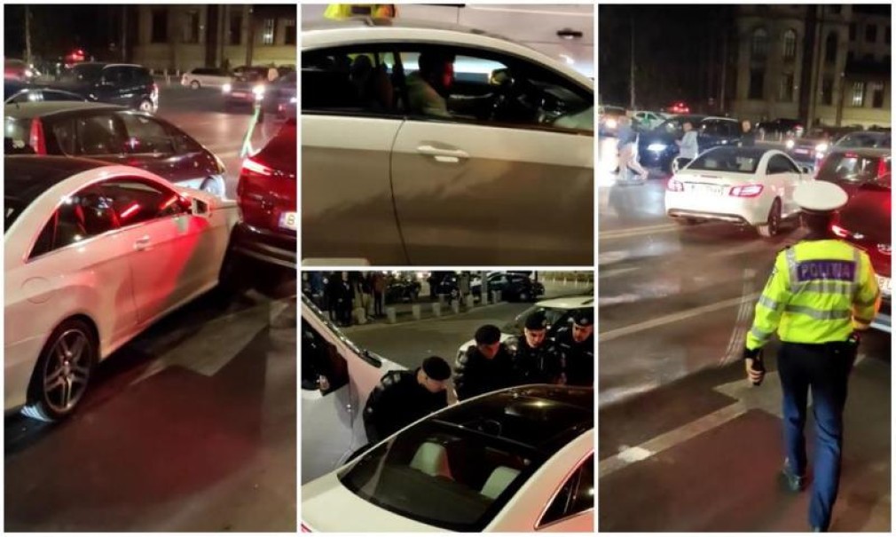 VIDEO Un șofer lovește alte mașini și fuge de poliție. Se întâmplă în București