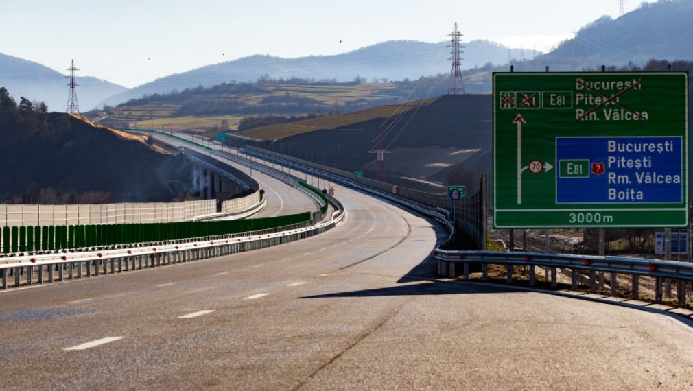 VIDEO Imagini spectaculoase de pe Autostrada Sibiu - Pitești