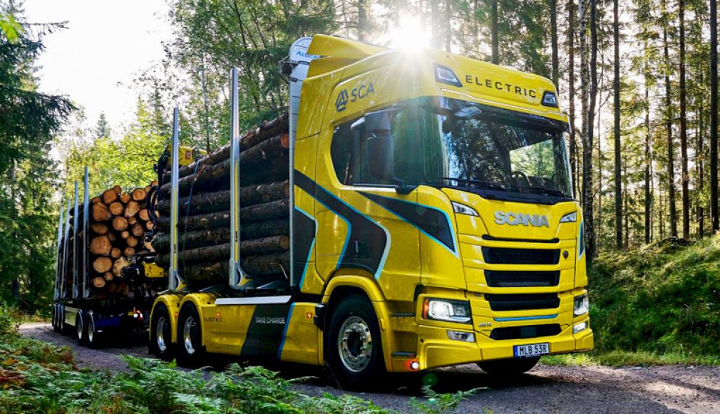 Scania. Electrificarea transportului forestier de mare tonaj pentru a reduce emisiile