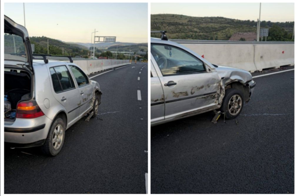 Se caută un șofer român de camion care a lovit o mașină și a fugit