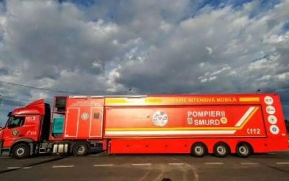 VIDEO. Un CAMION folosit ca secție COVID, trimis în focarul de la Galați